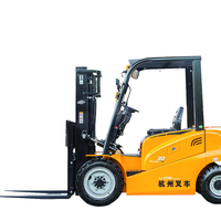 Forklift listrik 2.5 Ton HangCha dengan baterai Lithium untuk kemampuan adaptasi wisata luar ruangan & dalam ruangan untuk trotoar luar ruangan