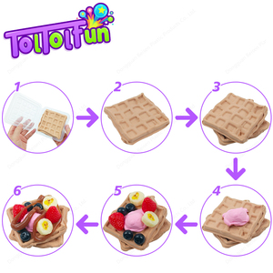 Lot de pâte à modeler pour enfants en gros d'usine, en forme de cupcake ondulé, pâte liquide amusante, jouet éducatif magique pour la cuisine, cadeau de festival - Product Image 6