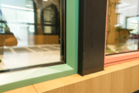 Ventana Abatible de Aluminio LEAWOD, Doble Vidrio Templado con Aislamiento Térmico, Diseño para Casa o Villa
