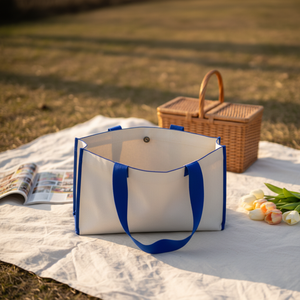 Custom Logo Jacquard Knitted Tote <strong>Bag</strong> Open Closure and Embroidery <strong>Boho</strong> Chic Crochet Beach Purses Shipping Tote <strong>Bag</strong> - Product Image 5