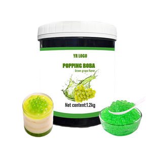 Gelée de boba à la grappe verte, sucre, 1,2 kg, vente en gros, garniture pour bubble tea, ingrédients de qualité supérieure pour boissons, prix d'usine - Product Image 5