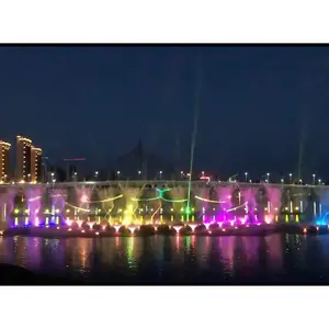 中国户外音乐舞蹈喷泉激光水上表演投影