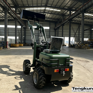 Nuovo <span class=keywords><strong>Mini</strong></span> Caricatore Elettrico 4WD ad Alta Configurazione, Piccolo Caricatore Elettrico su Ruote per Costruzioni Agricole - Product Image 1