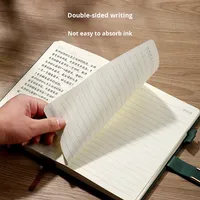 Carnet de notes professionnel A5 de haute qualité, personnalisable avec logo, couverture en cuir épaissi, journal simple pour étudiant, coffret cadeau