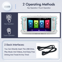 Reproductor Multimedia para Auto STWEI con GPS, Carplay, Android 13, WIFI, Bluetooth y Navegación para Ford Focus, S-Max, Mondeo, Galaxy, C-Max y Kuga