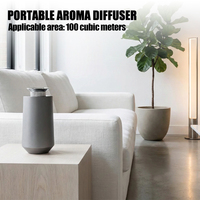 Mini purificateur d'air électrique portable en métal pour voiture, diffuseur d'aromathérapie, humidificateur d'huiles essentielles, contrôlé par application, pour usage hôtelier, parfum d'ambiance