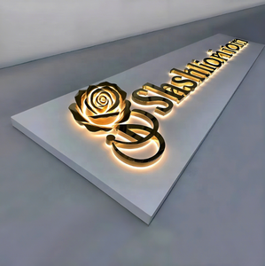 直接厂家可定制3D LED户外商务标志个性化Logo字母公司装饰 - Product Image 1