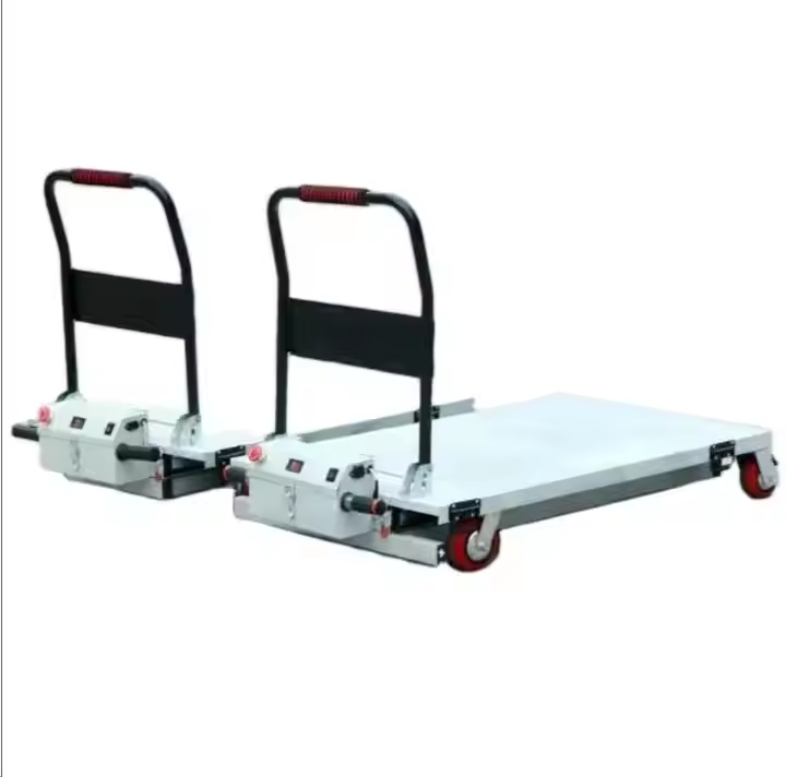Cheap Price Hydraulic Cargo Folding Lifting Platform Trolley Lithium Battery Drive Hand Carts for Truck