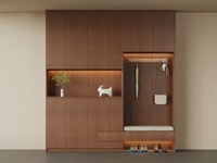 Armoire à chaussures d'entrée minimaliste française de style moderne Armoire à chaussures d'entrée Armoire à chaussures décorative