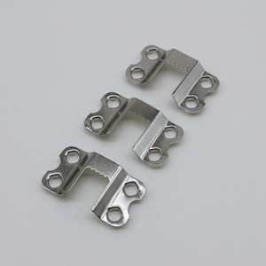 Silver Four-Hole Molding Hanger <b>For</b> <b>Picture</b> <b>Frame</b> Hanging Back Panel Rectangle Shape Ordinary <b>Hooks</b> - Product Image 1