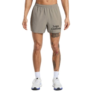 Supplier Breathable <b>Elastic</b> Waist Polyester Men's Shorts Casual Workout Blank Running Fitness Mens Athletic Wear - Product Image 4