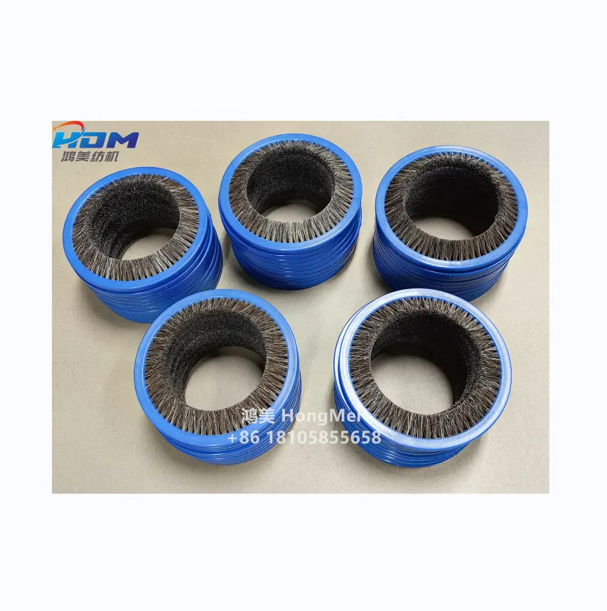 Good quality Textile Machine Spare Parts Weft Feeder Brush Diameter 143mm Blue Edge for Looms