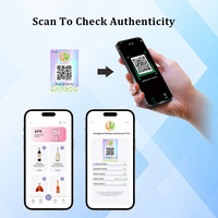 Étiquettes adhésives de sécurité anti-contrefaçon haut de gamme personnalisées, holographiques, imperméables, résistantes à l'huile, sensibles à la chaleur et à gratter