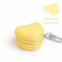 Porte-clés Fidget Clicker 3D en forme de cupcake au chocolat, clavier de dessert simulé, jouet anti-stress pour les doigts, vente en gros, personnalisable