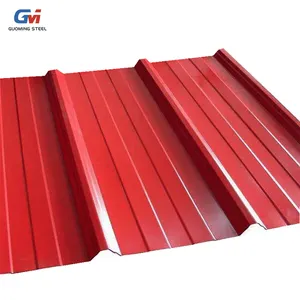 Customized factory direct supply cheap price 0.35mm thickness standard Wave T-shaped glazed tile ppgi corrugated roofing sheets