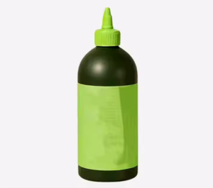 Food Grade 250ml 500ml Matte Green PET Soft Touch Plastic <strong>Bottle</strong> Graza <strong>Bottle</strong> <strong>Squeeze</strong> Olive Oil <strong>Bottles</strong> Twist off Lid for Cake - Product Image 3