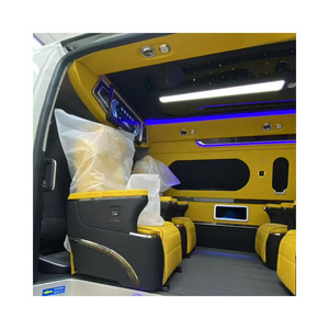 Kit di Aggiornamento Interno Premium Arancione Personalizzabile per <span class=keywords><strong>Mercedes</strong></span> <span class=keywords><strong>Vito</strong></span>/Viano Tetto Alto Include Coprisedili in Pelle e Finiture per Cruscotto - Product Image 3
