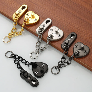 Meubles modernes sans clé porte coulissante chaîne boulon serrure sécurité garde loquet pour chambre maison hôtel - Product Image 1
