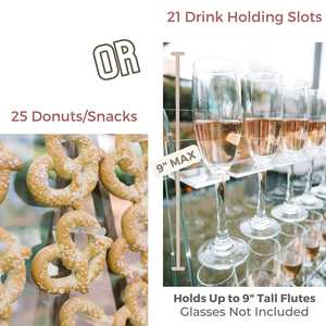 Custom Acrylic Wedding Supplies <b>Display</b> <b>Racks</b> clear Acrylic prosecco champagne Wall Glasses Holder - Product Image 3