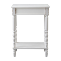 Meubles de salon faits à la main de style campagnard, vente en gros personnalisée, table basse en bois blanc, table console d'entrée rustique en bois de style campagnard