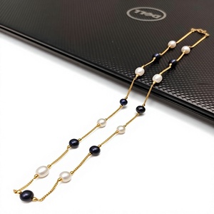 Glamorous Premium Quality <b>Gold</b> <b>Plated</b> Brass Beads <b>Chain</b> For Girls Party Wear Collection - Product Image 2