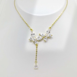 Collier pour femme en argent 925 plaqué or 18 carats avec pierres précieuses, style géométrique, personnalisé, simple, pour tous les jours. - Product Image 5