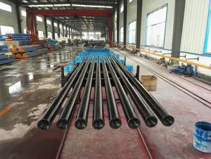 Drill Rod Dth Drill Pipe 76mm Water Well And Hard Stones Drill Pipe With Wrench Flat 3 Meter Length Dth 2 3/8"3 1/2"drill Pipe Api Reg Dth Drill Rod