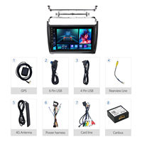 Meihua OEM 9 pouces CarPlay DSP USB Android AUTO GPS autoradio pour lecteur DVD pour VW Polo 2011-2016 GPS aide au recul