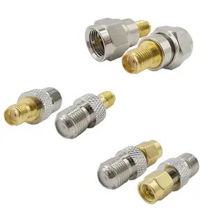 6Pcs Type Jack To SMA Male Female Coax Antenna RF Adapter Straight F Connectors for Wi-Fi Radio