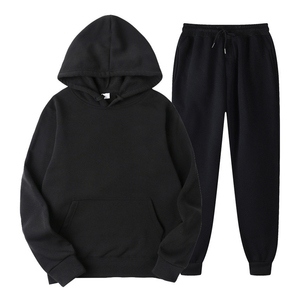 Giacca da <span class=keywords><strong>uomo</strong></span> con Pullover in pile spazzolato per il Fitness da ginnastica <span class=keywords><strong>pantaloni</strong></span> da Jogging <span class=keywords><strong>tuta</strong></span> da <span class=keywords><strong>uomo</strong></span> felpe con cappuccio Set - Product Image 2