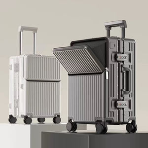 กระเป๋าเดินทางธุรกิจแบบกำหนดเอง โครง PC ปิดด้วยอะลูมิเนียม ดีไซน์ทันสมัย น้ำหนักเบา ทนทาน ล้อหมุน ด้ามจับแข็งแรง - Product Image 2