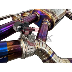 Sistema de Escape Completo Catback Vortex Purple Burnt Titanium con Doble Salida y Válvulas para BMW X5M F95 X6M F96 4.4T 2020-2025 - Product Image 5