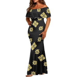 Vestido Camisero Sexy de Verano para Mujer, Estilo Hawaiano, Negro, Talla Grande, de Lujo, Personalizado e Impreso de Alta Calidad - Product Image 6