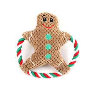 Jouets à mâcher en peluche pour chien, écologiques, durables, qui couinent, pour Noël, pour usage intérieur, vente en gros - Product Image 3