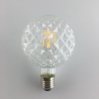 Ampoule LED Edison Globe G30 Ananas Transparente 4W 220-240V E27 SMD Ampoule Vintage Filament d'Écureuil Lumière Décorative