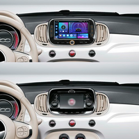 Estéreo de coche Android de 7 pulgadas con DVR micrófono incorporado manos libres ayuda de marcha atrás TPMS para Fiat 500 2016-2019
