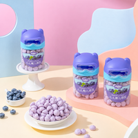 Aimo Instant Flavour Kaascracker - Zoete en knapperige textuur - Blauwe bessensmaak 14 gram. Kant-en-klare verpakkingen.
