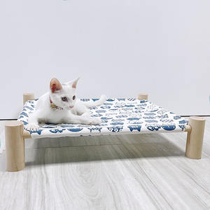 Cama de madera maciza extraíble para perros, nido de gato con patrón de animales, Perrera de peluche de marcha, perrera universal para todas las estaciones - Product Image 2