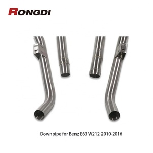 ท่อดาวน์ไปป์สำหรับ Mercedes-Benz E63/E63S AMG W212 ปี 2013-2016 ท่อไอเสียแบบไหลอิสระ ท่อตรง - Product Image 4