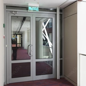Kunden spezifische moderne kommerzielle Aluminium legierung Tür für Mall Supermarkt Gebäude Shop Außen front Eingangstor Handbuch - Product Image 2