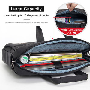 Maletín grande para hombre, fundas para ordenador portátil de 15,6 pulgadas, bolso de trabajo de oficina de negocios, bolso de mensajero, bolsos de hombro, bolsos de lona impermeables - Product Image 5
