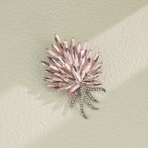 Broche de espiga de trigo de cristal con diamantes de imitación, pin de aleación para mujer, joyería de fiesta - Product Image 2