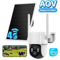 Kamera Keamanan Seluler 4G LTE AVstart OEM Factory Outdoor AOV CCTV Ubox Pro Dengan Visi Malam Deteksi Manusia