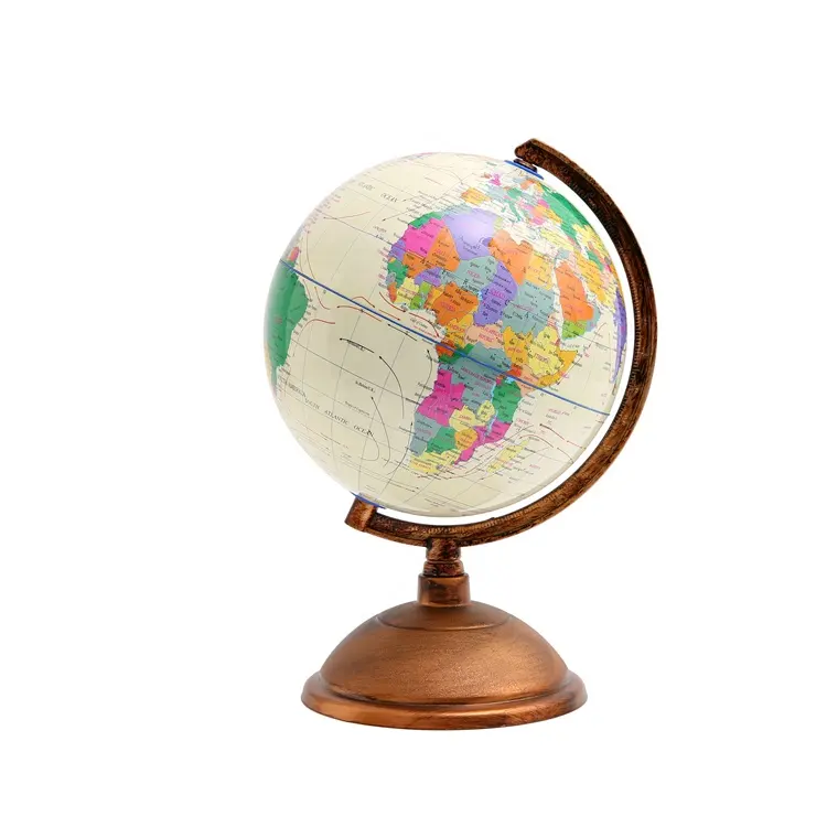 Mapa mundial rotativo 20cm 360, globo, fotografia, escola, ferramenta de ensino