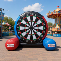 Jeu de fléchettes de football gonflable géant pour événements