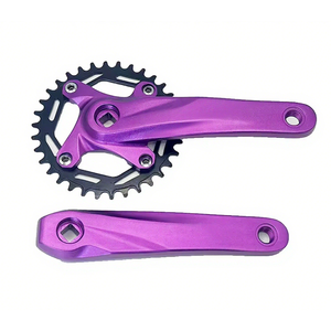Juego de Bielas de Bicicleta de Carretera y Montaña de Aleación de Aluminio Ligero, 9/10/11 Velocidades, Disco Único, Orificio Cuadrado 104BCD, Dientes Positivos y Negativos - Product Image 4