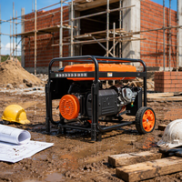Générateur à essence 3-10KW avec AVR 2.8kw230V, 110/220V, 212CC pour machines de construction