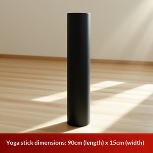 Rodillo de <span class=keywords><strong>Yoga</strong></span> EPP para <span class=keywords><strong>Relajación</strong></span> y Adelgazamiento de Piernas, Espuma para Ejercicios, Masaje Muscular, Negro, Suave, Sólido, para <span class=keywords><strong>Principiantes</strong></span> - Product Image 5