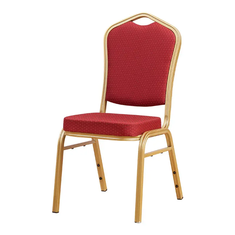 Africa Cheap Wholesale Wedding Chairs Metal Banquet Chairs Stackable Golden Stainless Steel Metal Hotel Restaurant Dining Chair