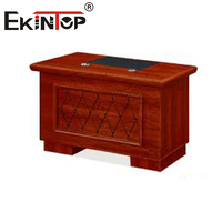 Ekintop Table de bureau classique en MDF de haute qualité Mobilier de bureau Table de professeur Bureau stable en bois